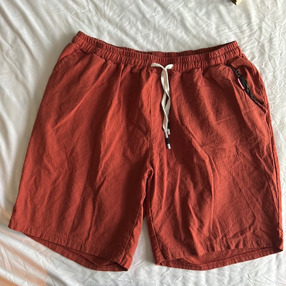 3 pairs men’s cotton shorts with elastic waistband and drawstring.